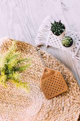 Leather Fly Swatter with Stainless Steel Wire Handle