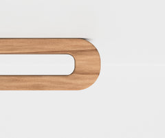 Wooden Towel Holder: Wall Mounted Thermo Pine Bathroom Rack