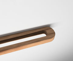 Wooden Towel Holder: Wall Mounted Thermo Pine Bathroom Rack