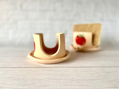 Ceramic Sponge Holder with Tomato Drawing
