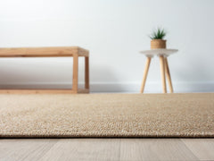Beige Herringbone Flatweave Sisal Rug for Indoor and Outdoor Use