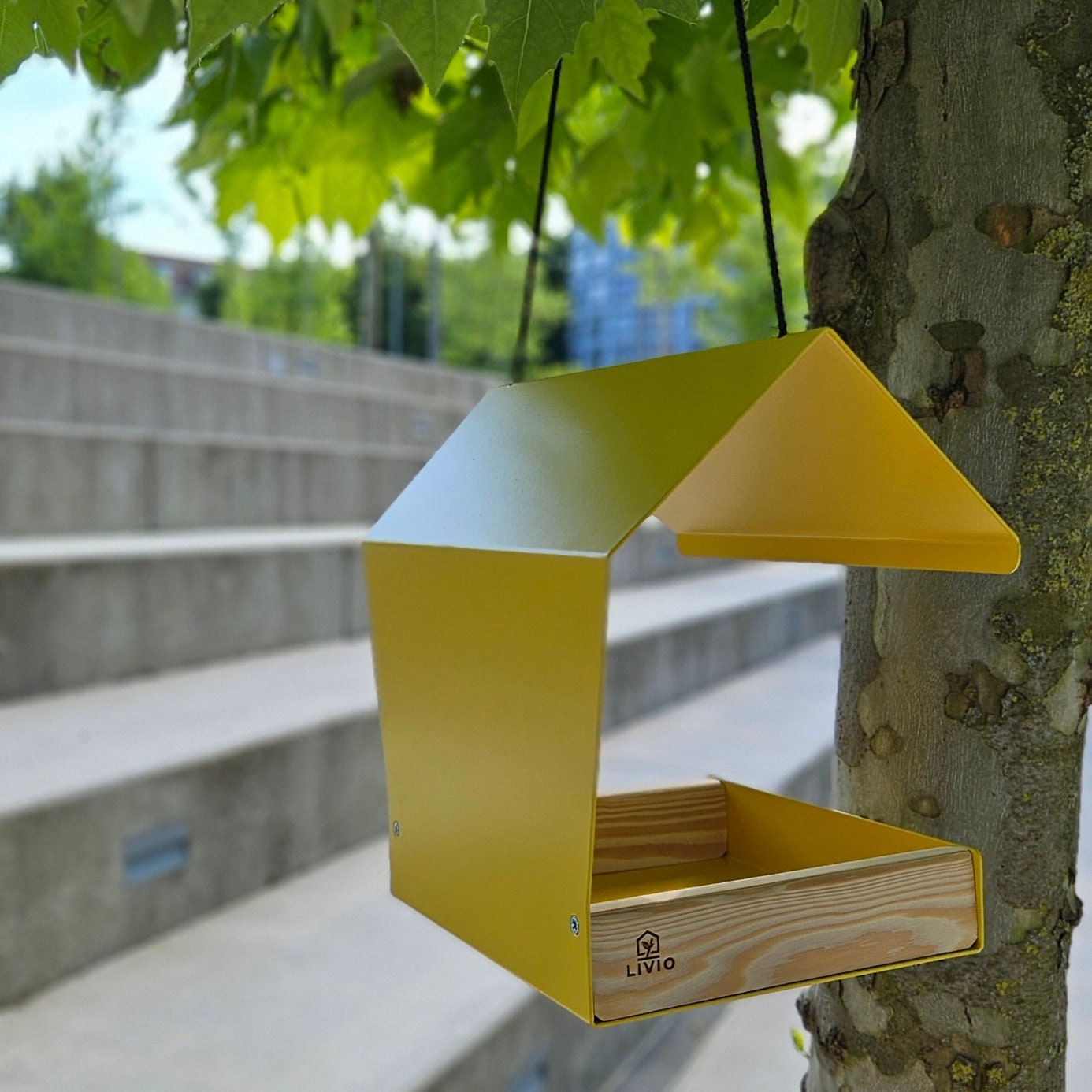 Modern Bird Feeder | Hanging Bird Feeder | Minimalist Bird Feeder | Garden Decor | Bird Shelter