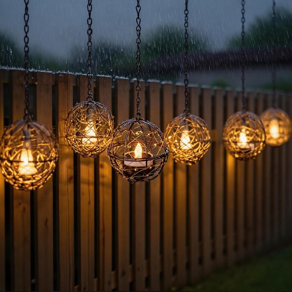 Waterproof Solar Light Hanging Lanterns, Outdoor Decorative Hanging Lights for Garden, Patio, Yard