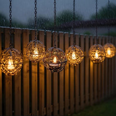 Waterproof Solar Light Hanging Lanterns, Outdoor Decorative Hanging Lights for Garden, Patio, Yard