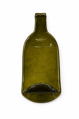 Recycled Wine Bottle Spoon Rest | Fused Glass Kitchen Tray