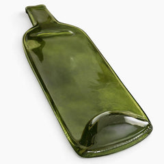 Recycled Wine Bottle Spoon Rest | Fused Glass Kitchen Tray