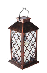 11 in. Solar LED Bronze Finish Lantern