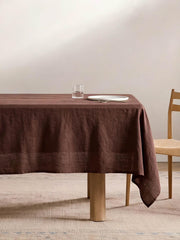 European Linen Tablecloth, Rustic Farmhouse Dining Cover, Custom Size Rectangle Round Table Linen